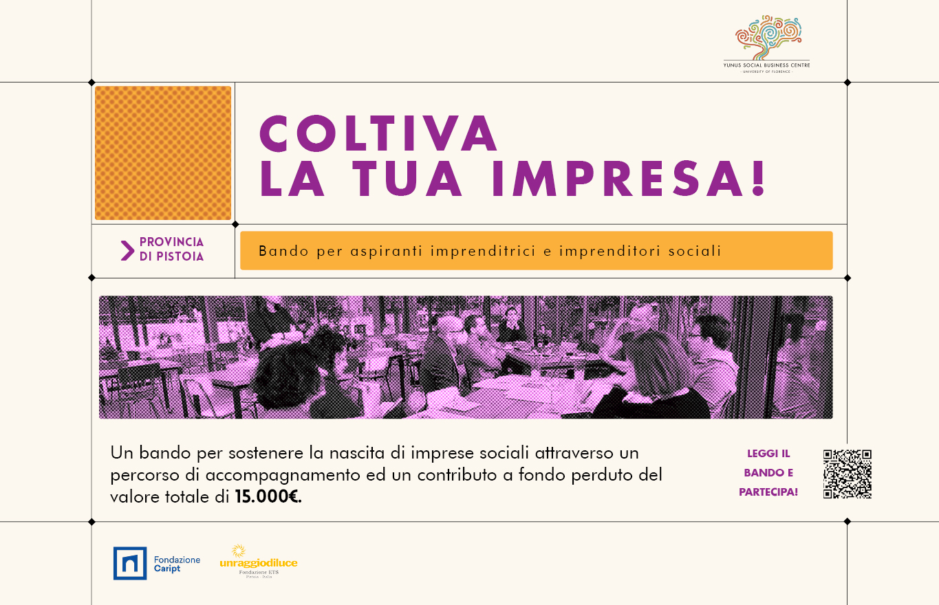 coltiva la tua impresa sociale pistoia imprenditori imprenditrici formazione accompagnamento